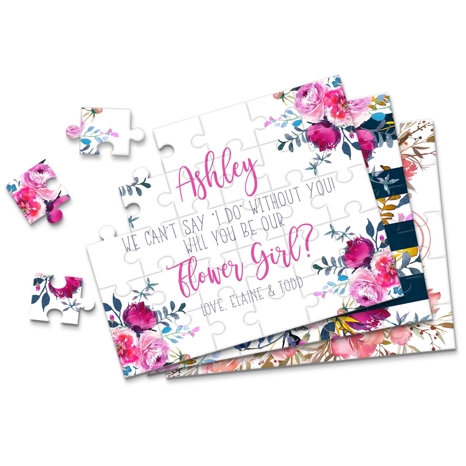 Flower Girl Proposal Puzzles