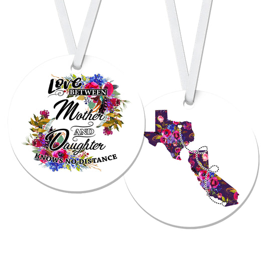 Long Distance Mother And Daughter Christmas Ornament - RO0007 | S'Berry Boutique