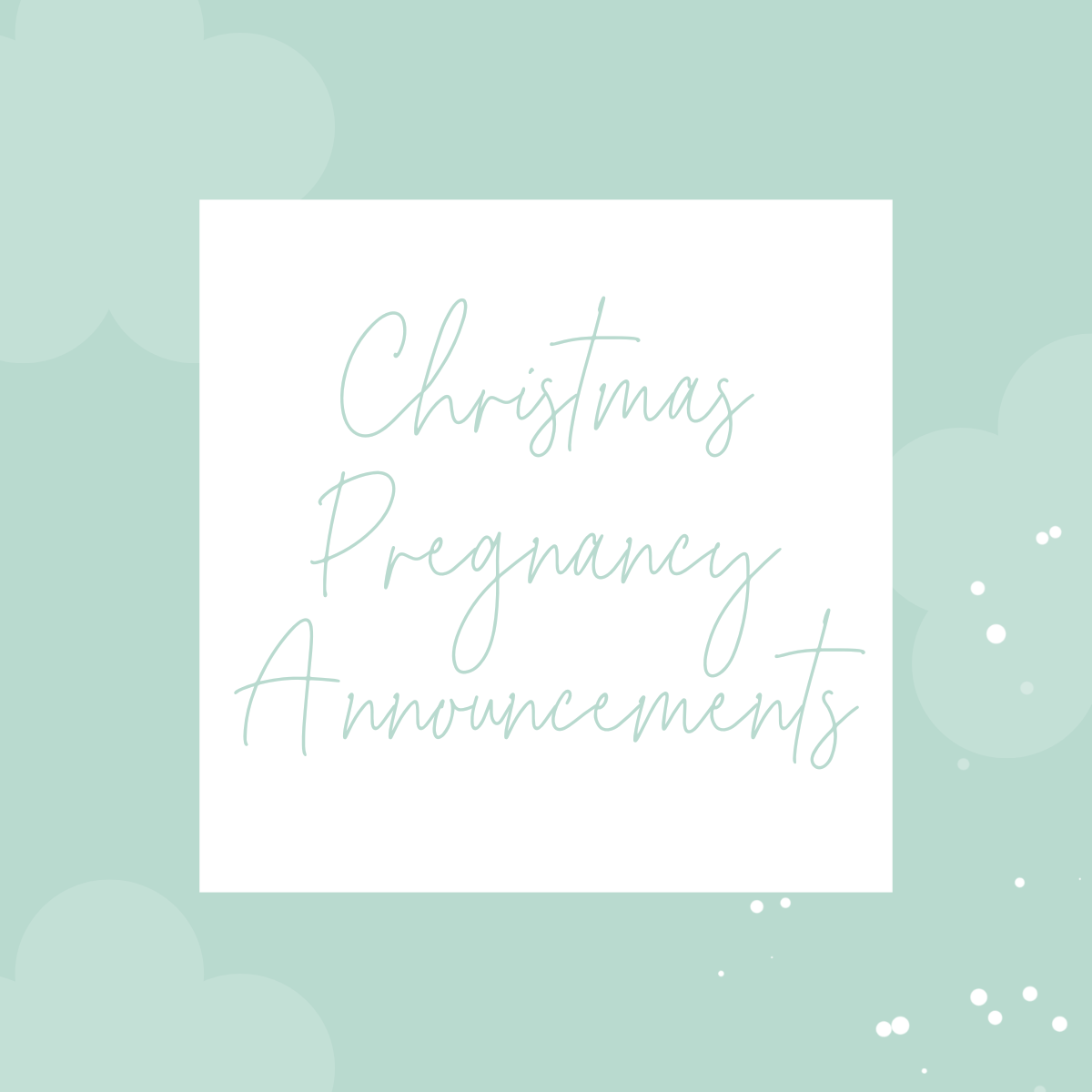Christmas-Themed Pregnancy Announcement Puzzles