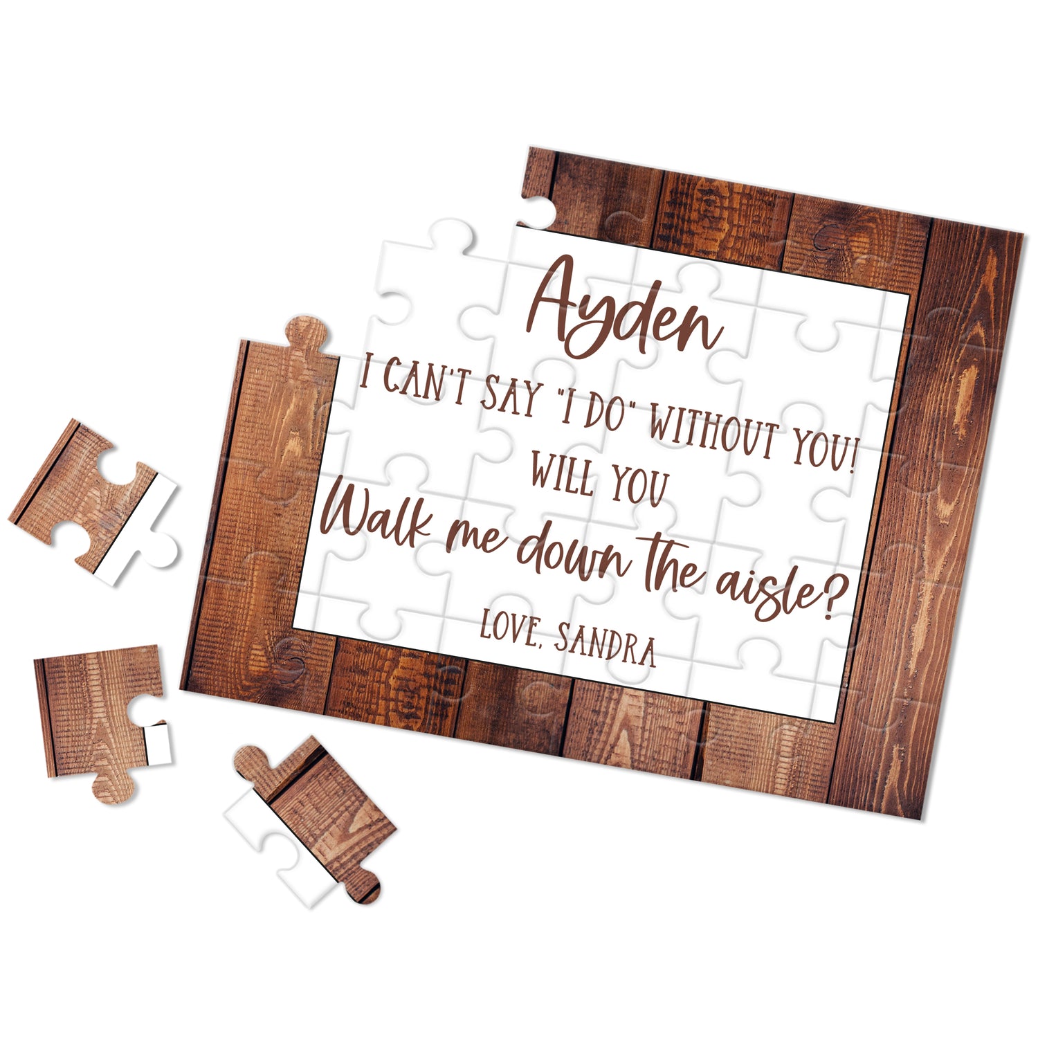 Wedding Party Proposal Puzzles