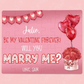 Will You Be My Valentine Forever | Jigsaw Puzzle | Red Heart Balloons & Flowers | Marriage Proposal | Personalized | S'Berry Boutique