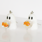 Cute Ghost With Dead Fish In Fishbowl Earrings | Halloween Jewelry | S'Berry Boutique