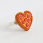 Pepperoni Pizza Ring | Miniature Realistic Looking | Food Jewelry | Heart Shaped | Adjustable | S'Berry Boutique