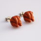 Turkey Stud Earrings | Miniature Food Jewelry | S'Berry Boutique