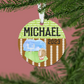 Football Christmas Ornament | Green & Brown | Sports Team | 2023 | Personalized