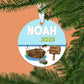 Fishing Christmas Ornament | Blue | Sports | 2023 | Personalized
