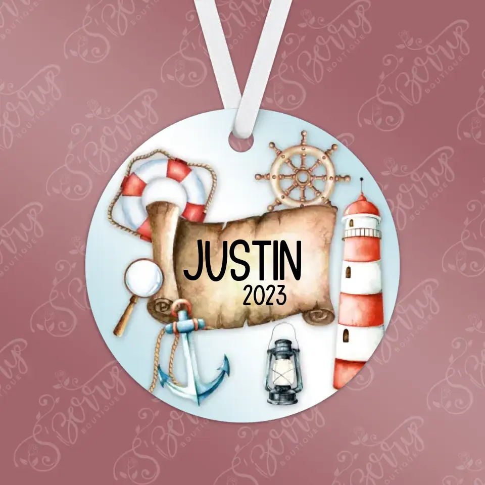 Nautical Christmas Ornament | 2023 | Personalized