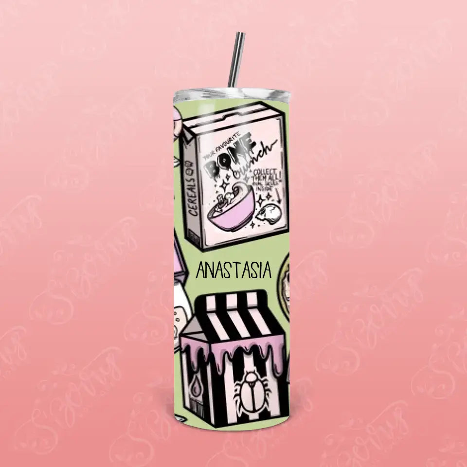 Spooky Foods Skinny Tumbler | 20 oz. | Personalized | S'Berry Boutique