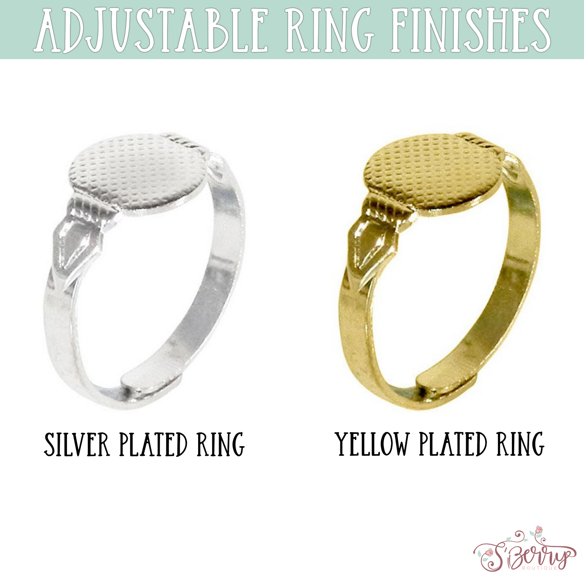 Adjustable Ring Finishes - S'Berry Boutique, LLC