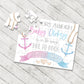 Personalized Nautical Pregnancy Announcement Puzzle - P2367 | S'Berry Boutique