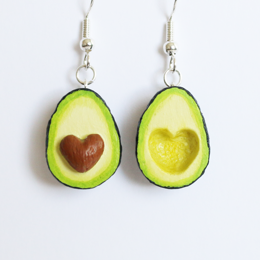 Avocado Heart Earrings - EJ0004 | S'Berry Boutique