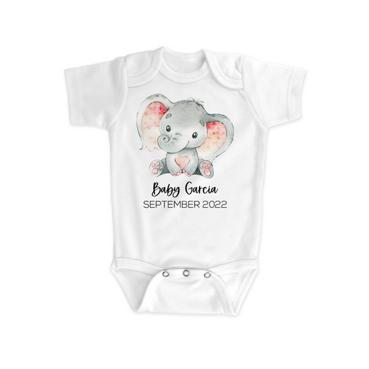 Elephant Baby Girl Bodysuit - BO0002 | S'Berry Boutique