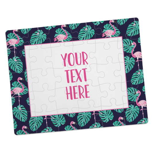 Create Your Own Puzzle - Monstera & Flamingo - CYOP0273 | S'Berry Boutique