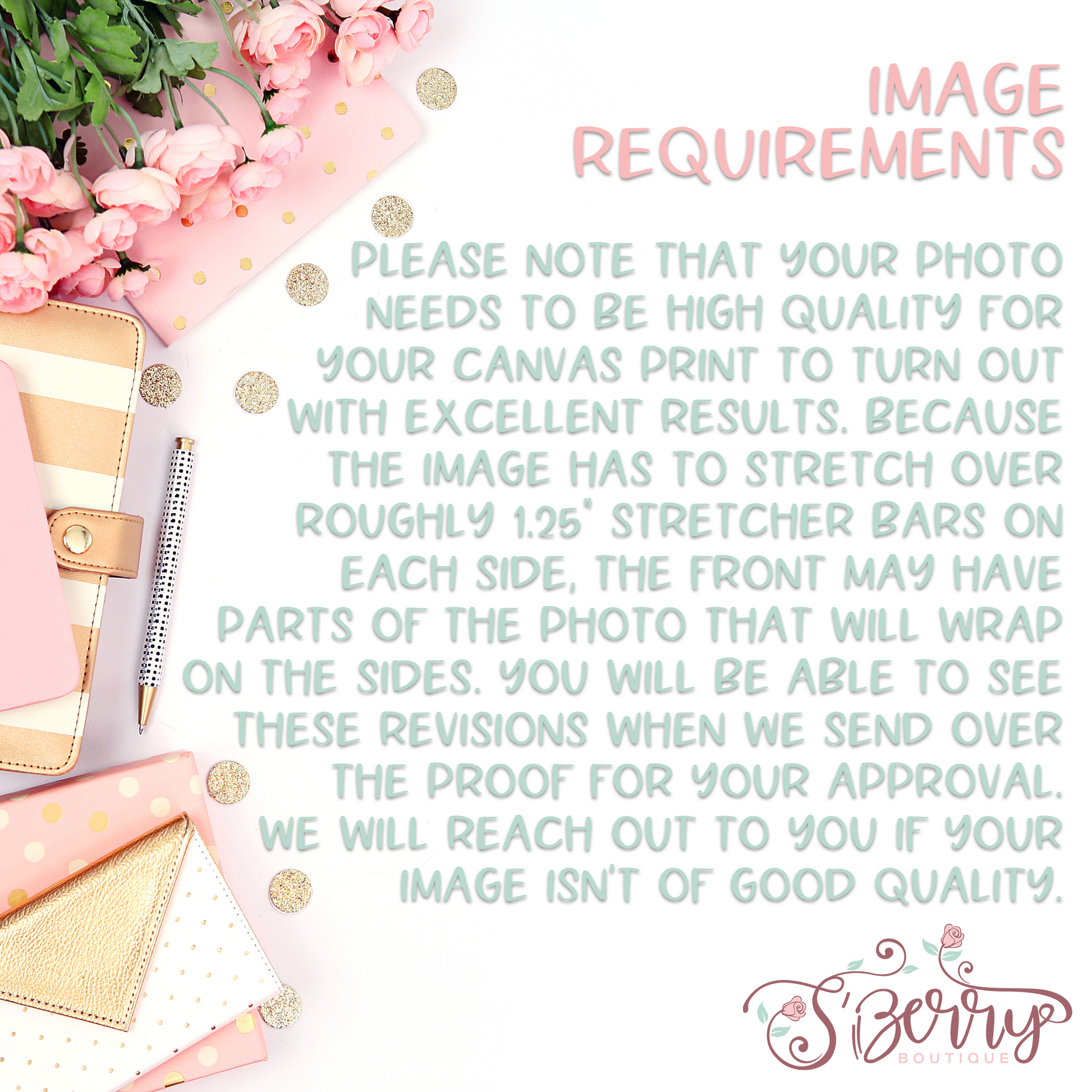 Custom Photo Gallery Wrap Canvas - GC0001 | S'Berry Boutique