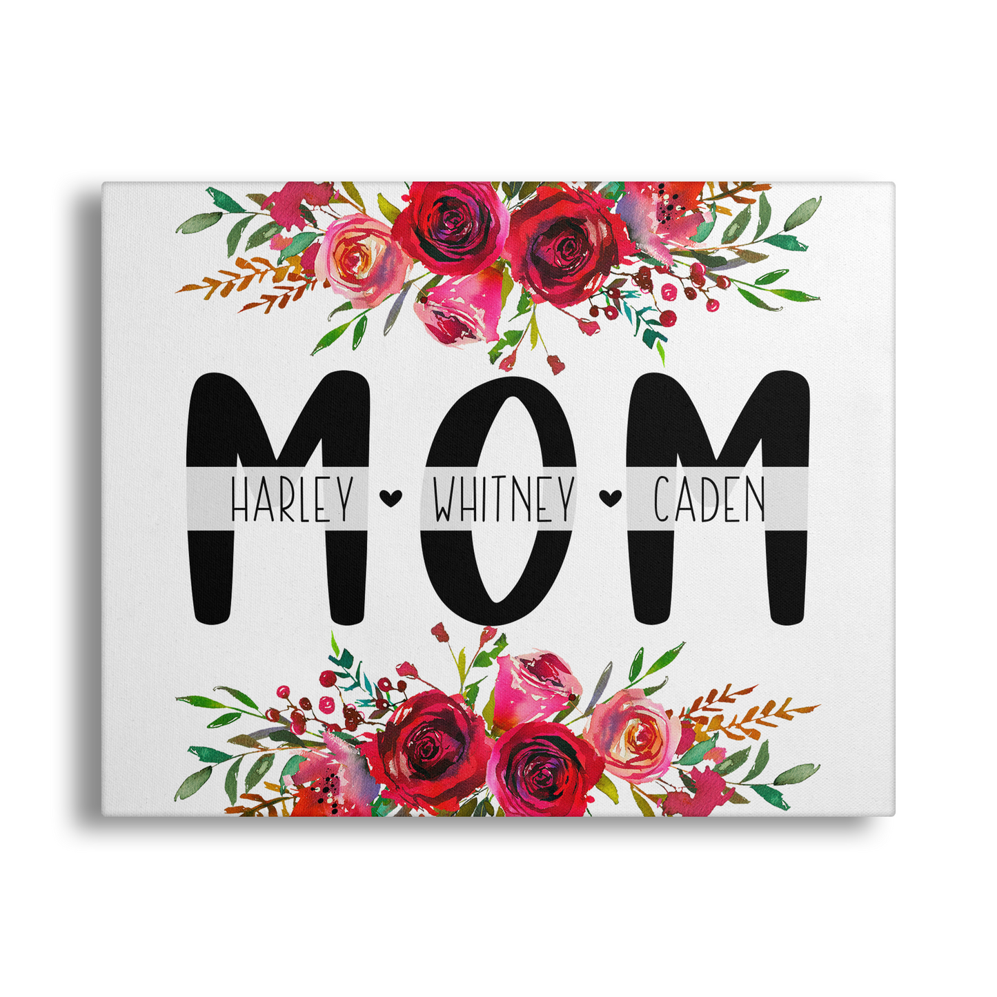 Personalized Mom Floral Gallery Wrap Canvas - GC0007