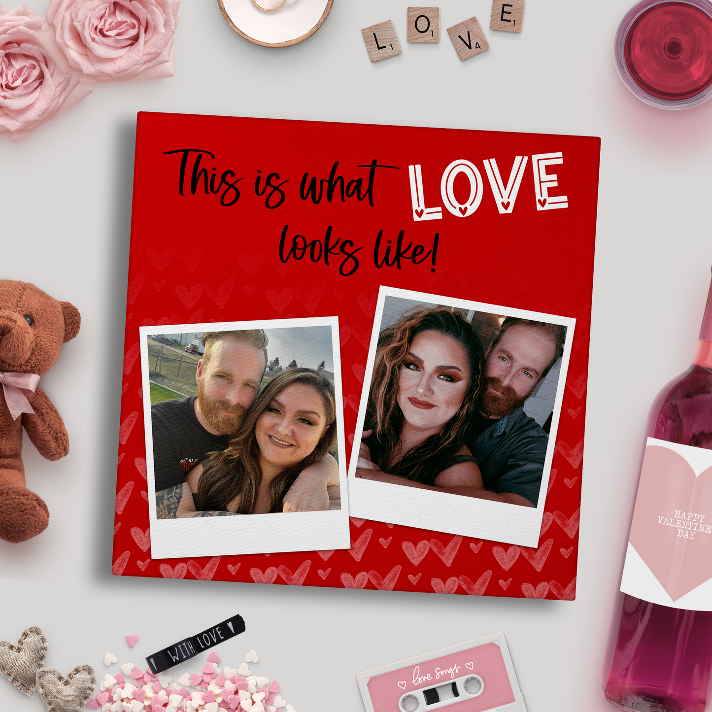 Custom This Is What Love Looks Like Gallery Wrap Canvas With Photos - GC0019