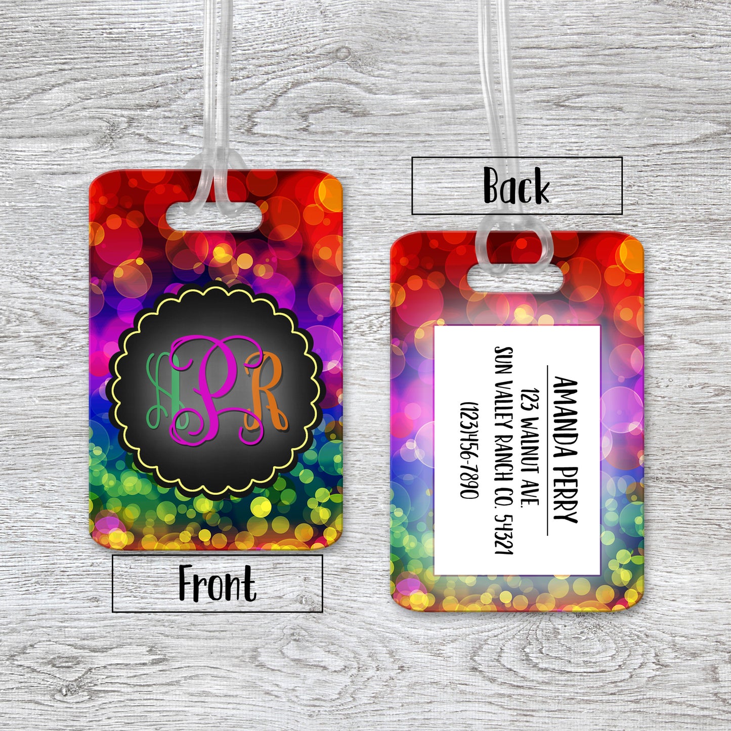 Personalized Colorful Luggage Tag - LT0001