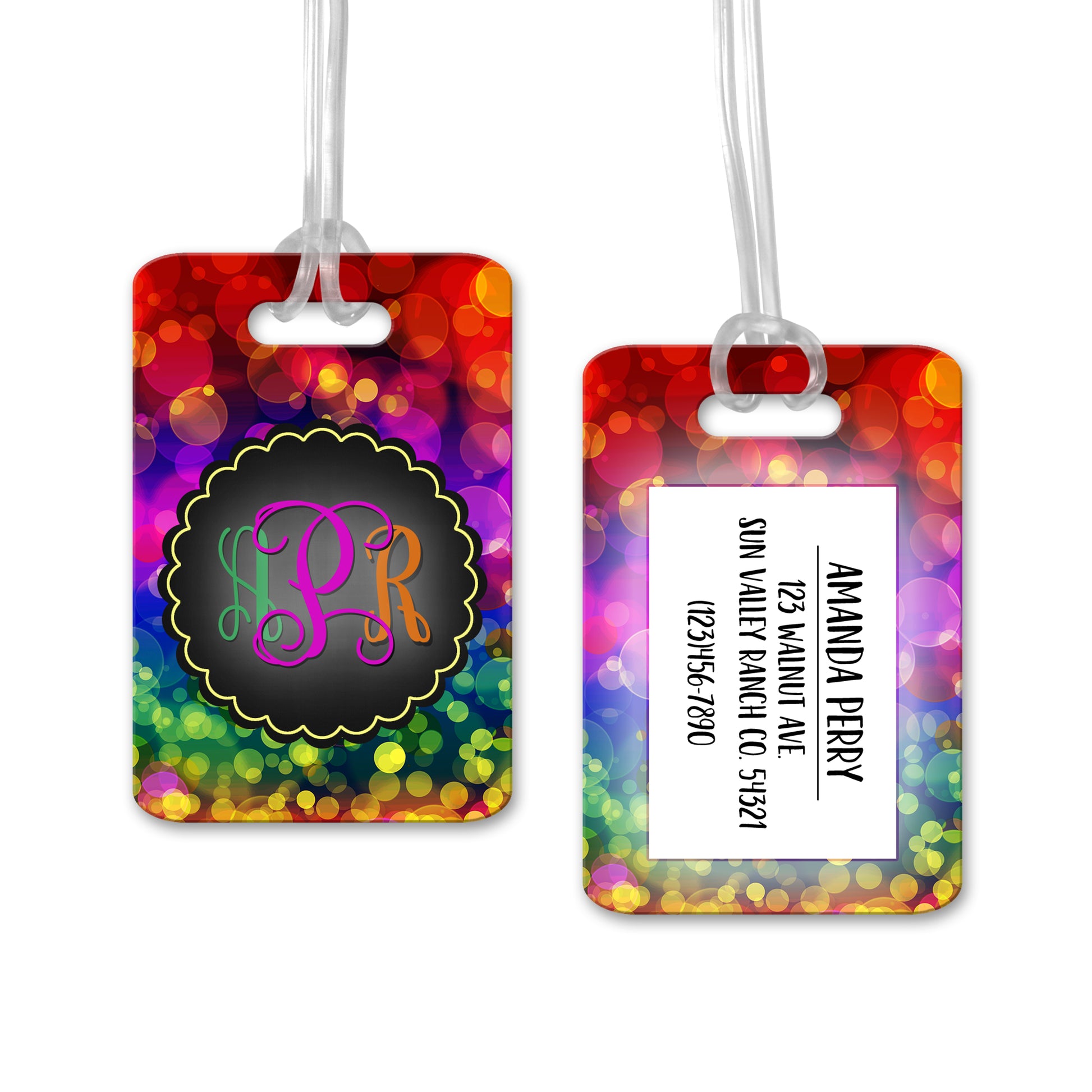 Personalized Colorful Luggage Tag - LT0001 | S'Berry Boutique