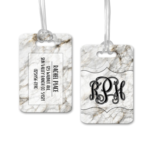 Personalized Marble Luggage Tag - LT0004 | S'Berry Boutique