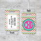 Personalized Chevron Luggage Tag  - LT0008 | S'Berry Boutique