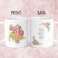 #1 Mom Custom Photo Floral Mug - M0547