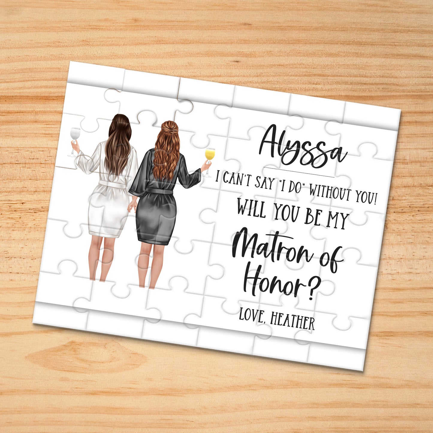 Personalized Asking Matron of Honor Puzzle - P2365