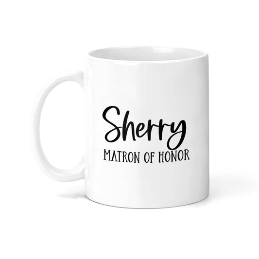 Personalized Matron of Honor Coffee Mug - M0533 | S'Berry Boutique
