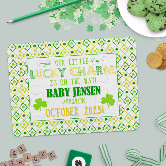 St. Patrick's Day Pregnancy Announcement Puzzle - P1209 | S'Berry Boutique