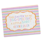 Custom Easter Pregnancy Announcement | Jigsaw Puzzle | Pastel Stripes Design