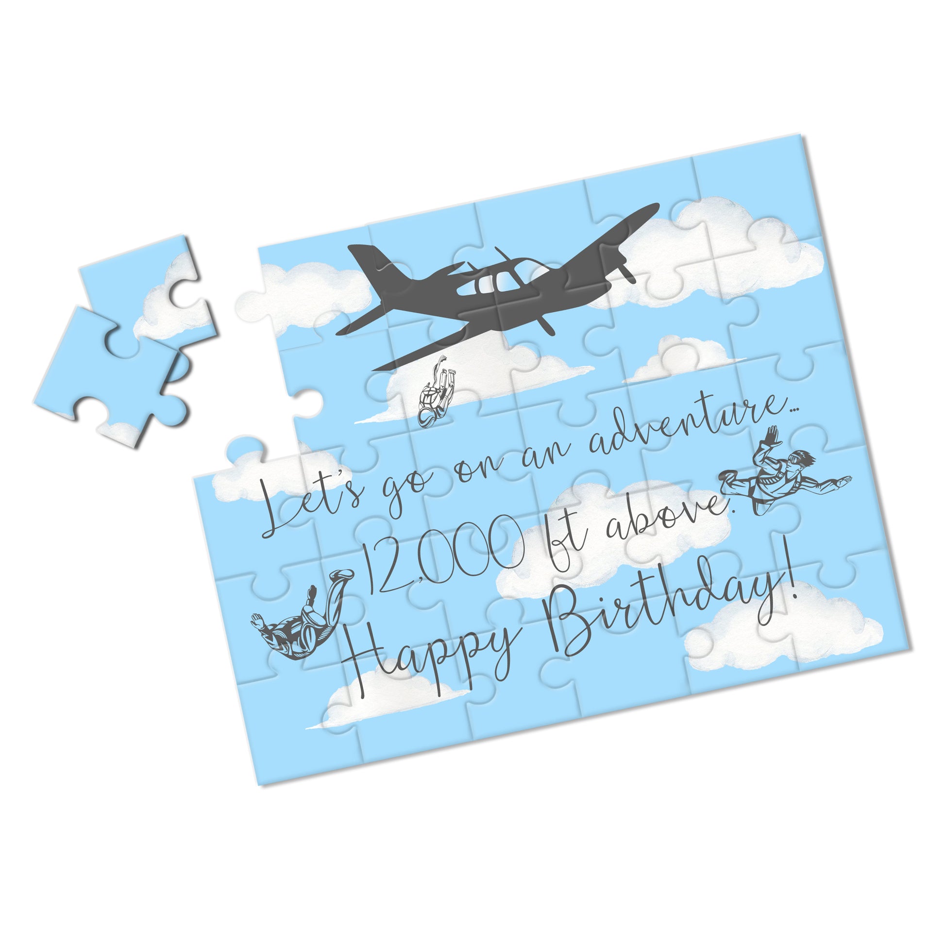 Skydiving Surprise Birthday Puzzle - P1213