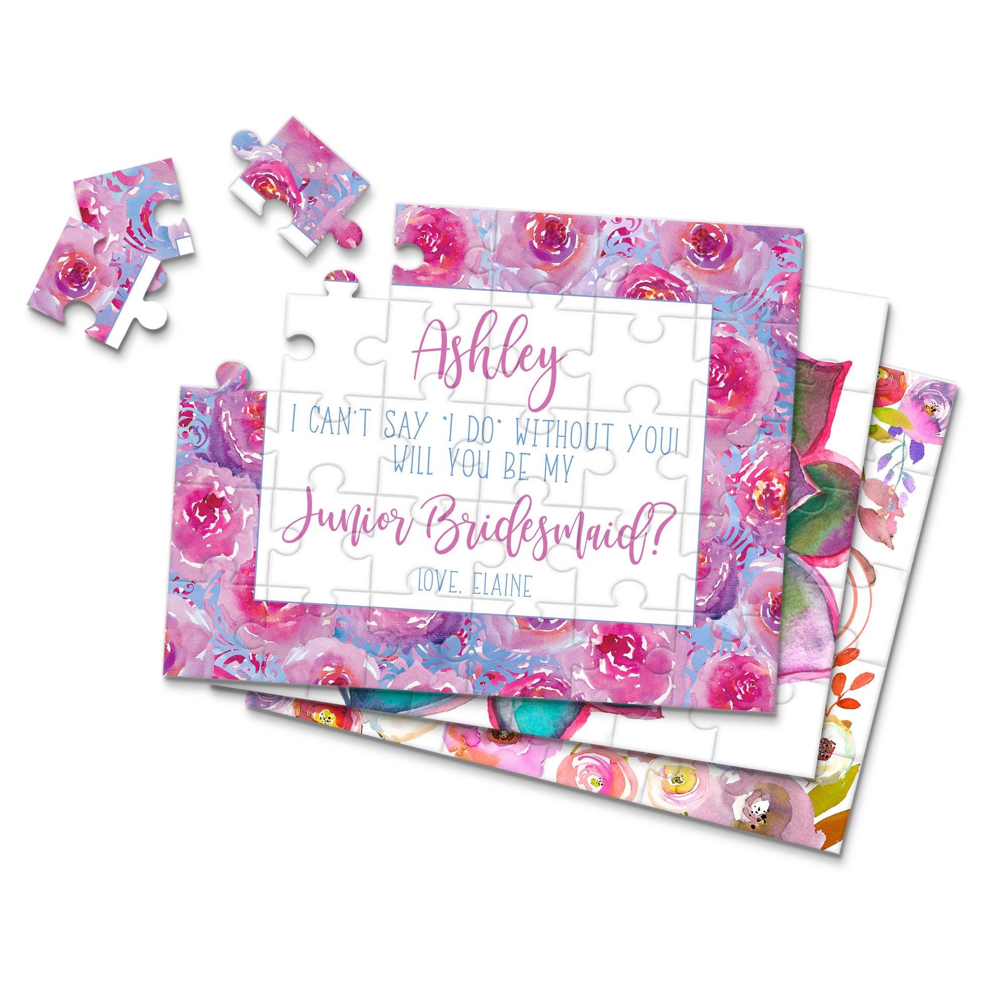 Personalized Asking Junior Bridesmaid Puzzle - P2272 - P2304 | S'Berry Boutique