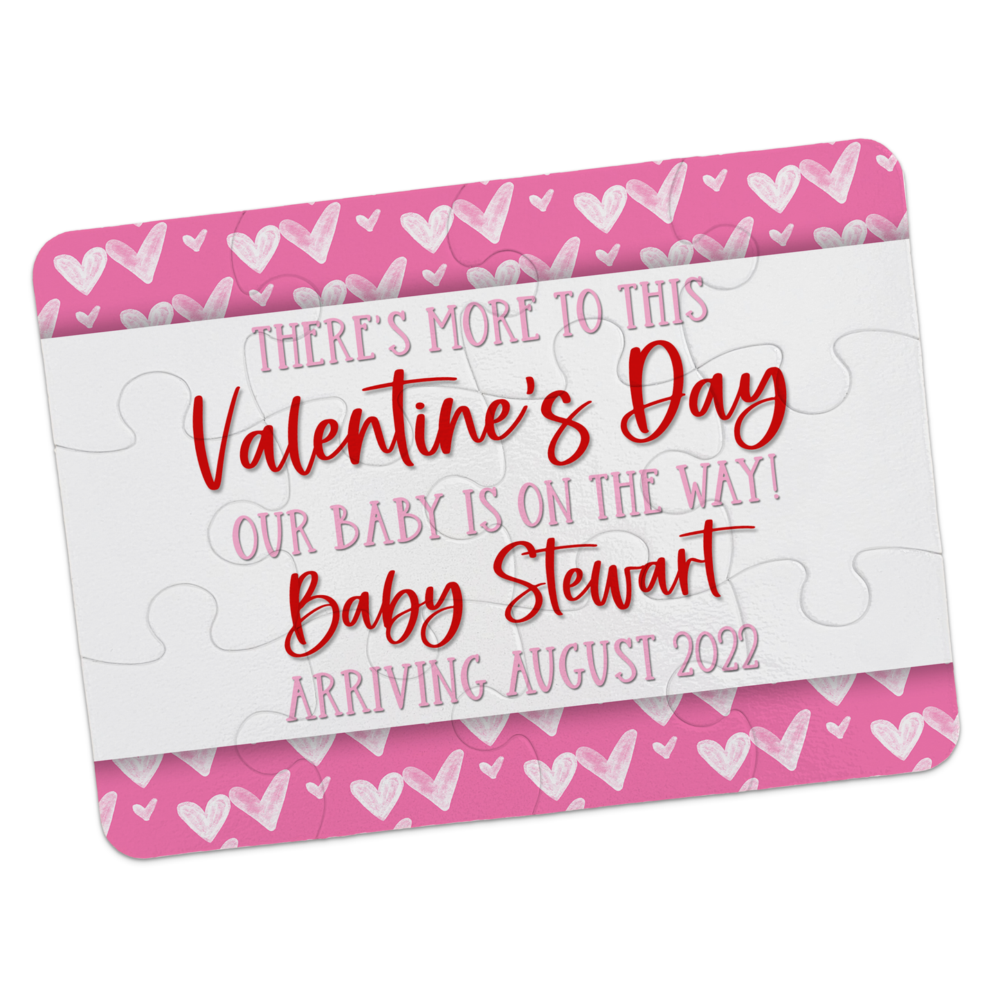 Valentine's Day Pregnancy Announcement Puzzle - P2377 | S'Berry Boutique