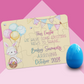 Easter Pregnancy Announcement | Jigsaw Puzzle | Bunny With Balloons Design | With Plastic Egg | Personalized | S'Berry Boutique