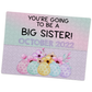 Custom Easter Pregnancy Announcement | Jigsaw Puzzle | Pastel Eggs With Floral Design