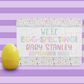 Easter Pregnancy Announcement | Jigsaw Puzzle | Bunny With Pastel Eggs Design | With Plastic Egg | Personalized | S'Berry Boutique