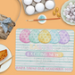 Easter Pregnancy Announcement | Jigsaw Puzzle | Pastel Eggs & Teal Stripes Design | Personalized