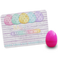 Easter Pregnancy Announcement | Jigsaw Puzzle | Pastel Eggs With Purple Stripes Design | With Plastic Egg | Personalized