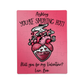 Personalized Smoking Hot Heart Be My Valentine Puzzle - P2438
