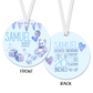 Personalized Baby Boy Birth Stats Ornament - RO0005