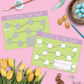 Easter Pregnancy Announcement | Scratch Card | Green With Bunny Design | With Envelope | Personalized