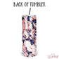 Personalized Blush & Navy Marble Skinny Tumbler With Straw - ST0017 | S'Berry Boutique