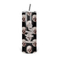 Personalized Skull Skinny Tumbler With Straw - ST0022